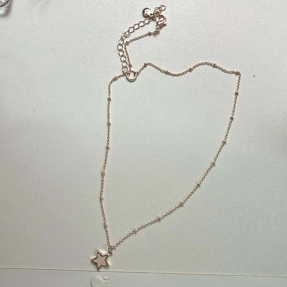 Rose Gold star necklace